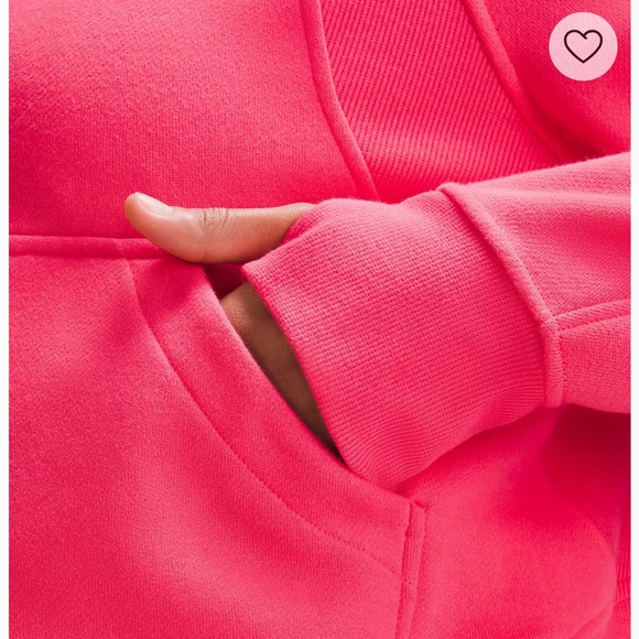 NWT Lululemon Oversized Half Zip Scuba Hoodie Jacket Glaze Pink Size XL/XXL - Picture 7 of 10